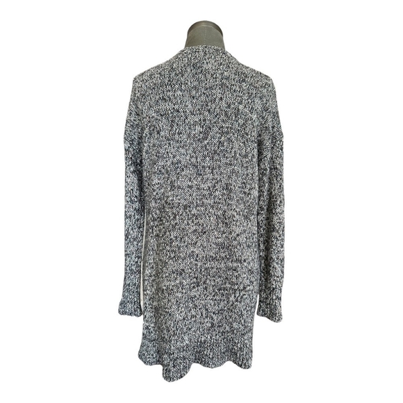 Women’s Cardigan Blue Grey Cardigan Knit Open Front Cardigan Sweater Top - Picture 4 of 4